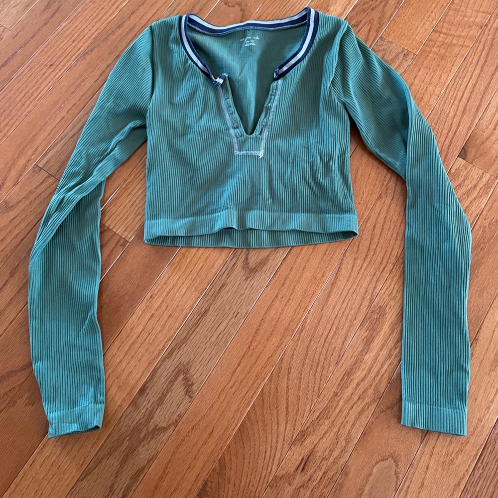 Urban Outfitters Out From Under Go For Gold Long Sleeve Top in Green
